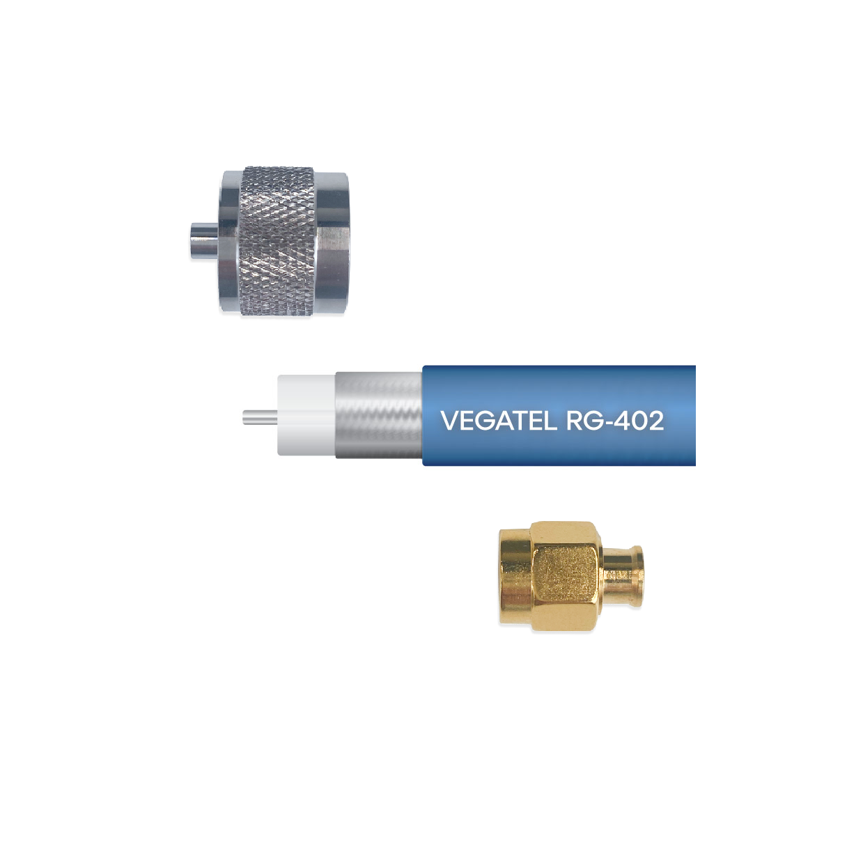 Кабельная сборка VEGATEL RG-402 (SMA-male - N-male)