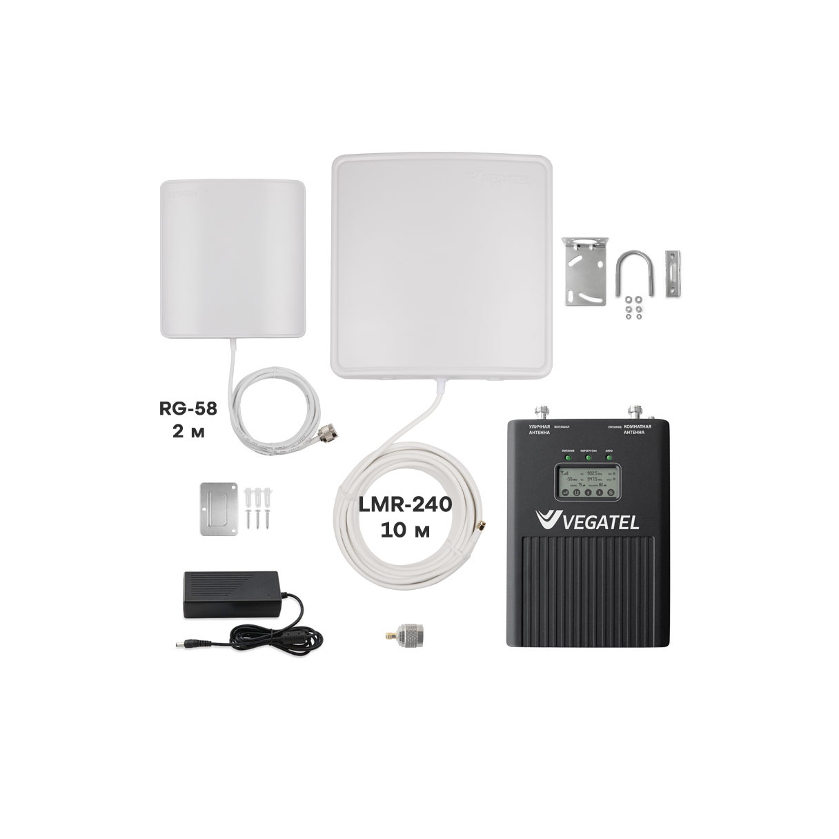 Комплект VEGATEL VT3-900L-kit (дом, LED)