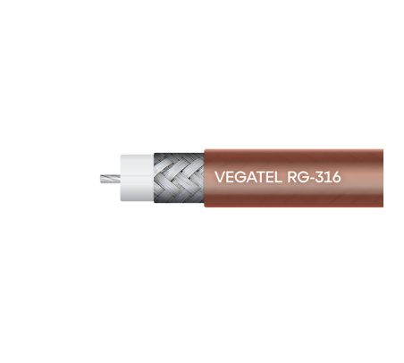 Кабель коаксиальный VEGATEL RG-316 B/U