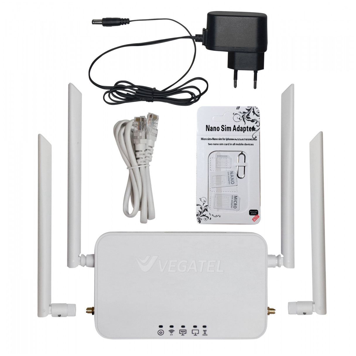 Роутер 4G VEGATEL VR4 Wi-Fi-2,4 (SMA)