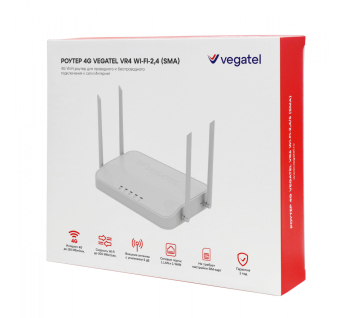 Роутер 4G VEGATEL VR4 Wi-Fi-2,4 (SMA)