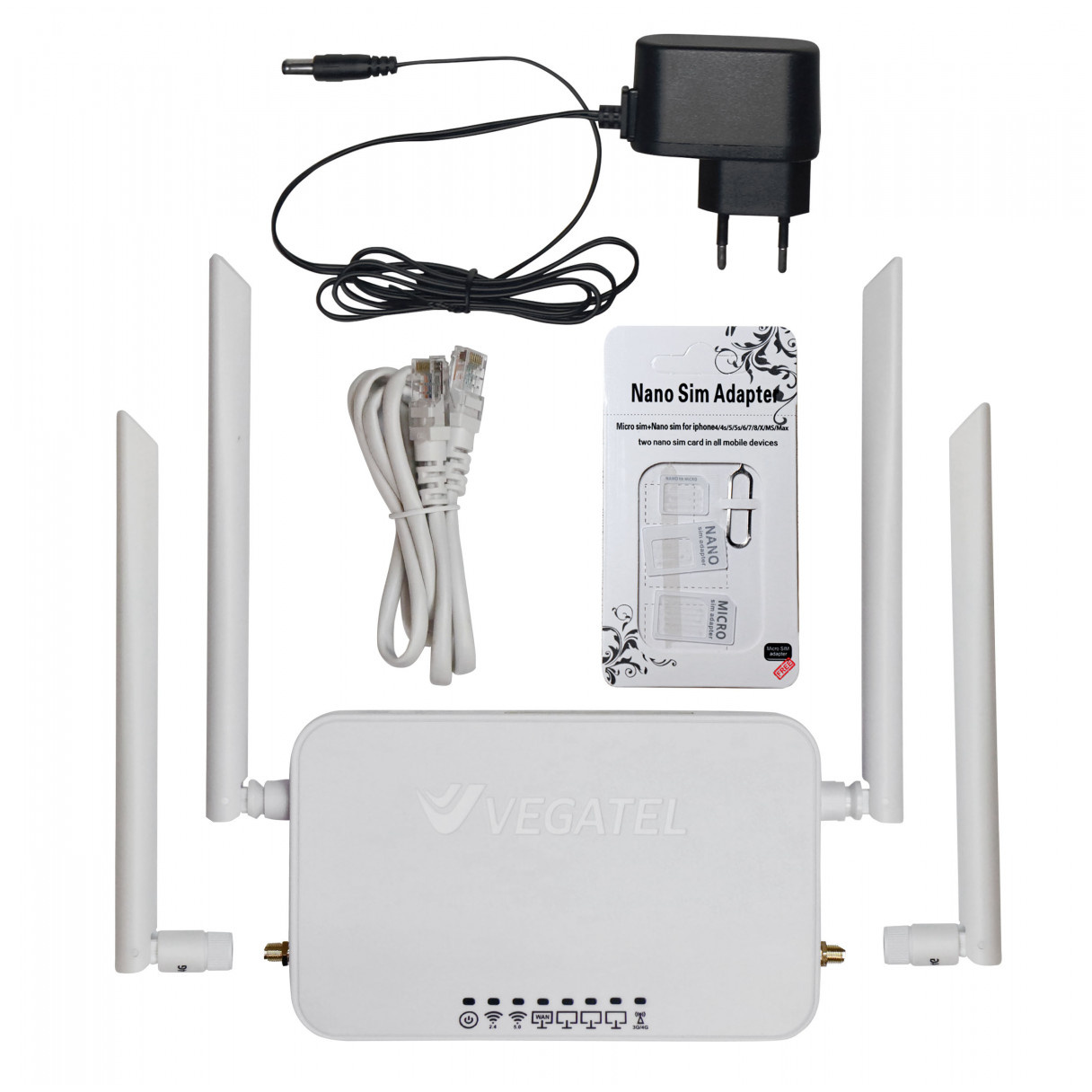 Роутер 4G VEGATEL VR6 Wi-Fi-2,4/5 (SMA)