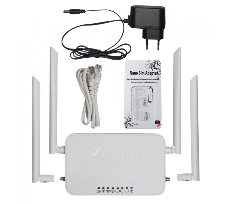 Роутер 4G VEGATEL VR6 Wi-Fi-2,4/5 (SMA)