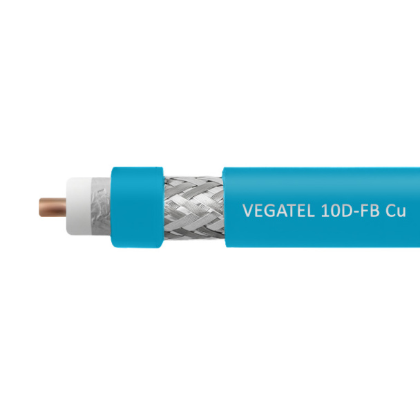 Кабель коаксиальный VEGATEL 10D-FB Cu (ГОСТ, синий)