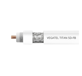 Кабельная сборка 5D/FB (Titan, белый) (SMA-male - SMA-female) 10м